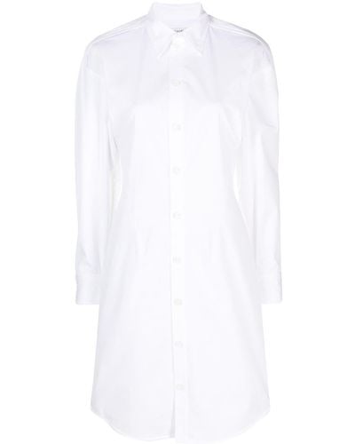 Bottega Veneta Long-sleeve Shirt Dress - White