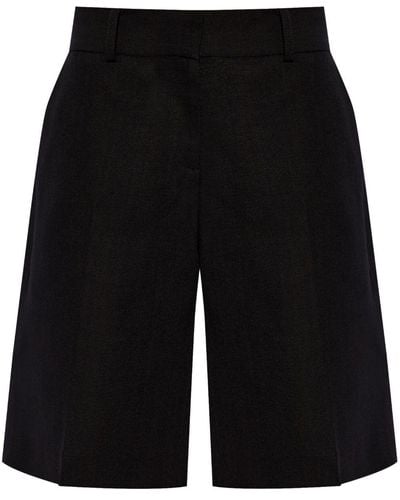 Casablancabrand Concealed-fastening Knee-length Shorts - Black