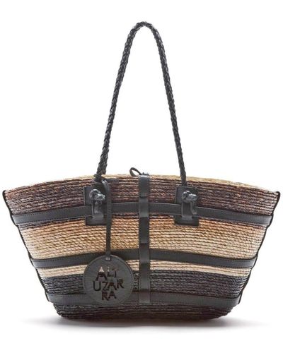 Altuzarra Watermill Raffia Shopper - Zwart