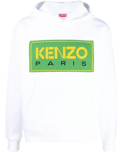 KENZO ロゴパッチ パーカー - グリーン