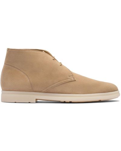 Church's Lace-up Suede Boots - Natural