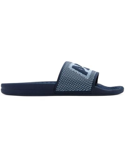 Athletic Propulsion Labs Logo-embossed Knitted Slides - Blue