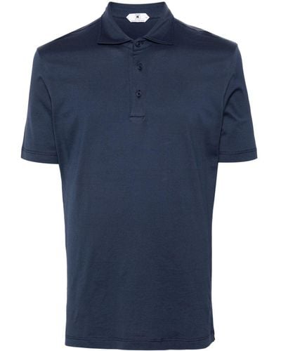 KIRED Jersey Cotton Polo Shirt - Blue
