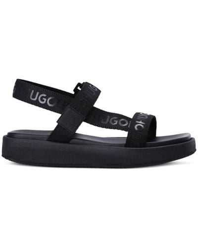 HUGO Emma Touch-strap Sandals - Black