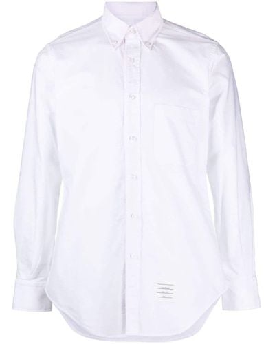 Thom Browne Klassisches Hemd - Weiß