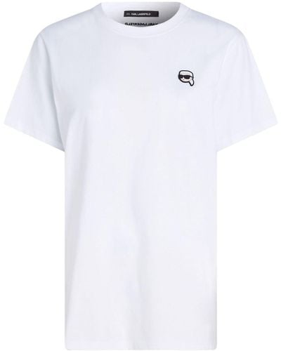 Karl Lagerfeld Ikonik 2.0 Tシャツ - ホワイト