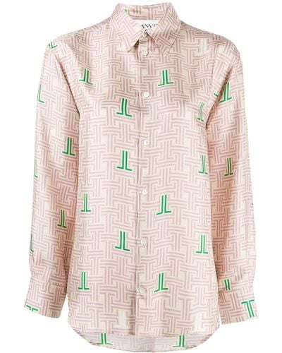 Lanvin Shirt Met Print - Meerkleurig