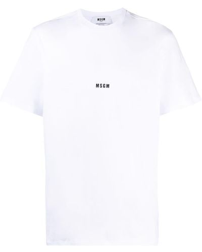 MSGM T-shirt à logo - Blanc