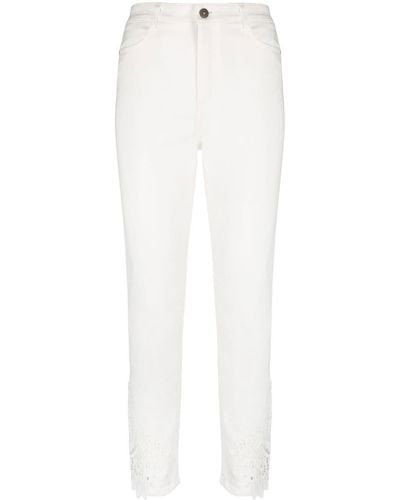 Ermanno Scervino Jeans mit Spitze - Weiß