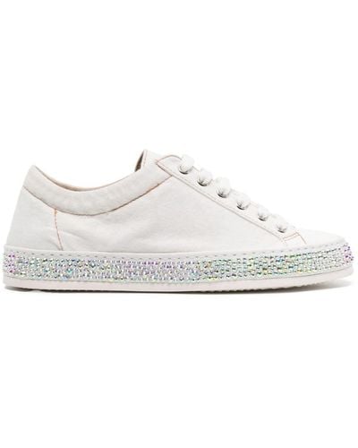 Le Silla Andrea Canvas Sneakers - White