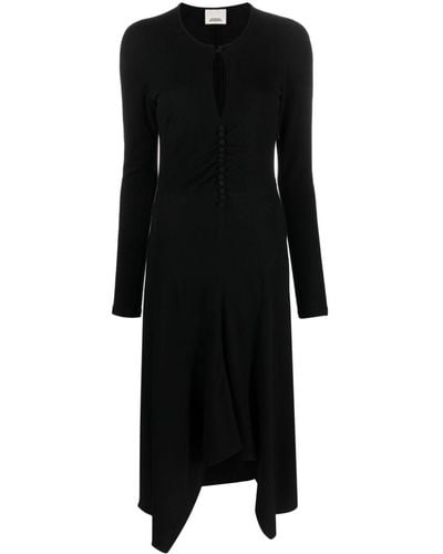 Isabel Marant キーホールネック ドレス - ブラック
