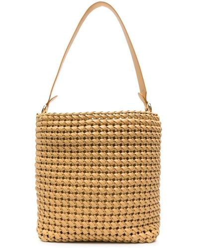 THEMOIRÈ Phoebe Knotted Shoulder Bag - Natural
