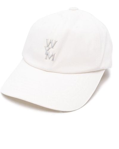 WOOYOUNGMI Rubberised-logo Baseball Cap - White