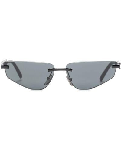 Dolce & Gabbana Geometric-frame Tinted Sunglasses - Gray
