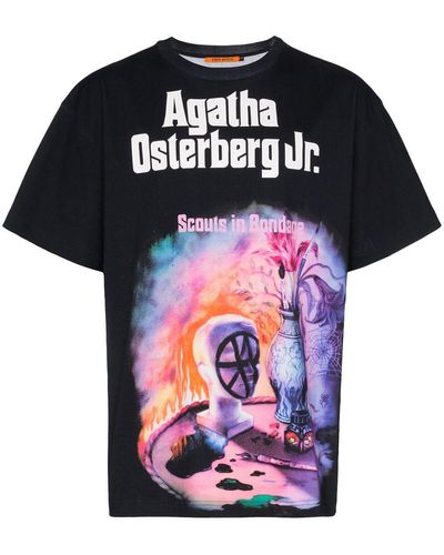 Vyner Articles T-Shirt mit "Agatha Osterberg Jr."-Print - Schwarz