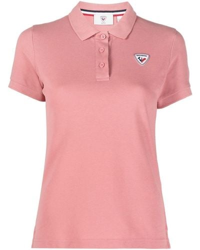 Rossignol Poloshirt Met Logopatch - Roze
