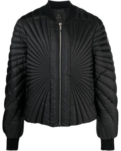 Rick Owens Radiance Quilted Jacket - Men's - Goose Down/virgin Wool/polyester/goose Feather - Black