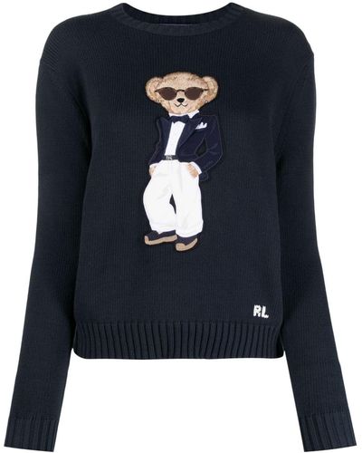 Ralph Lauren Collection Tuxedo Bear プルオーバー - ブルー