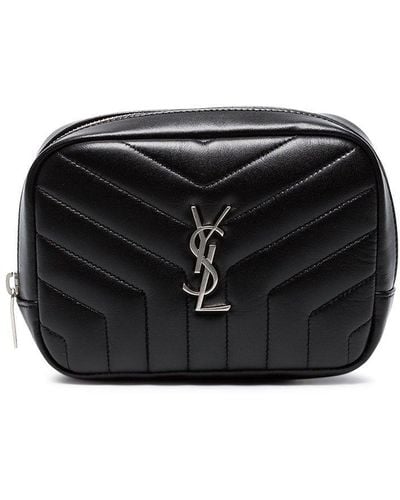 Saint Laurent Canvas Leather Cosmetic Bag (Authentic Pre-Owned) – The Lady  Bag