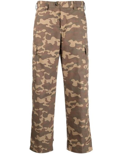 PT Torino Pantalones rectos con motivo militar - Neutro