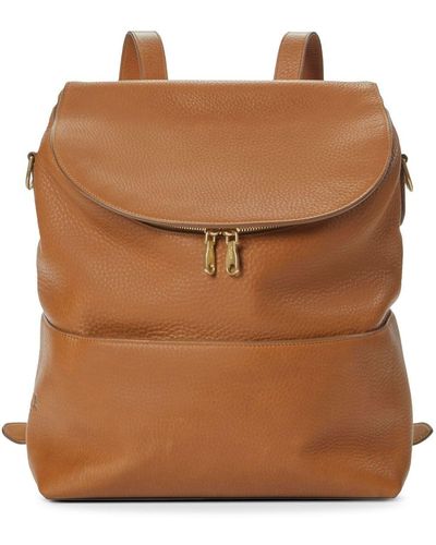 Shinola The Convertible Leather Backpack - Brown