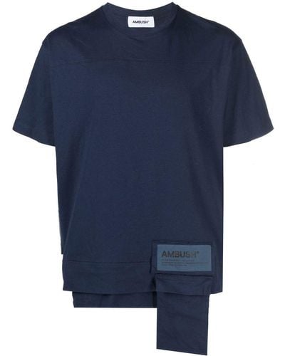 Ambush ウエストポケット Tシャツ - ブルー