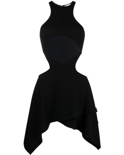 The Attico Uitgesneden Mini-jurk - Zwart