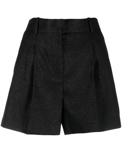 Fabiana Filippi Shorts mit Falten - Schwarz