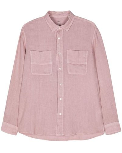 Altea Camisa de tejido cambray - Rosa