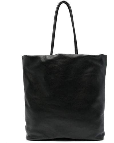 Fabiana Filippi Open-top Leather Tote Bag - Black