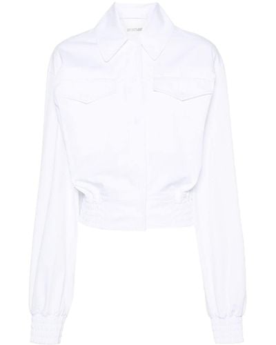 Sportmax Gala Cropped Shirt Jacket - White