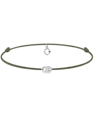 Courbet 18kt yellow gold diamond Let's Commit bracelet