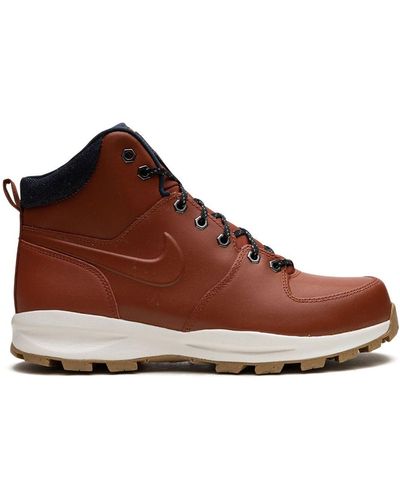 Nike Orange bottines Manoa SE 'Rugged Orange' en cuir - Marron