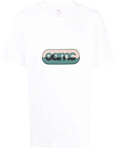 OAMC T-shirt à logo imprimé - Bleu