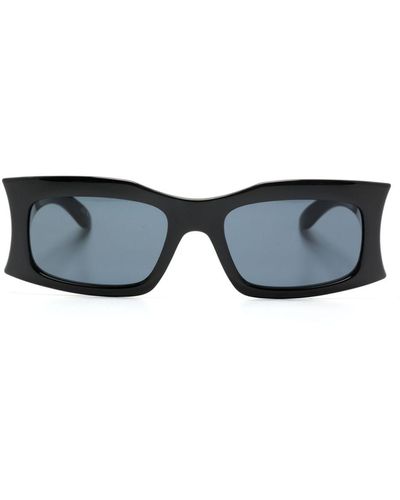 Balenciaga Hourglass Rectangle Sunglasses - Blue