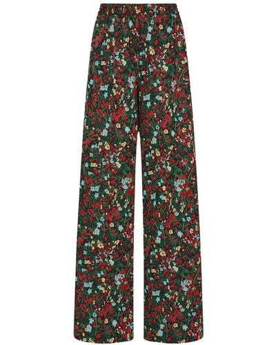 Rosetta Getty Pantalones con estampado floral - Multicolor