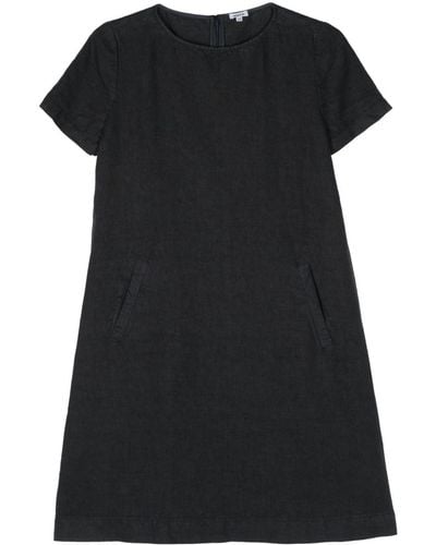 Aspesi Robe courte en lin - Noir