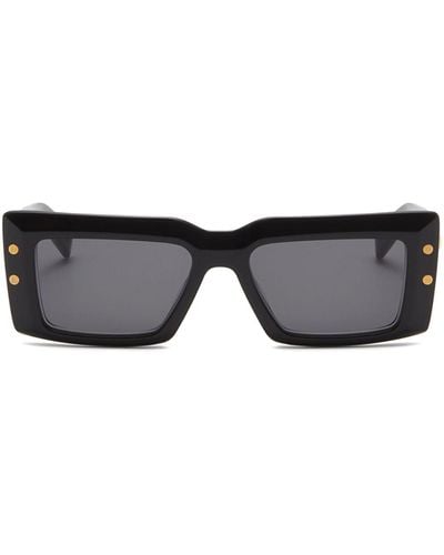 BALMAIN EYEWEAR Imperial Square-frame Sunglasses - Black