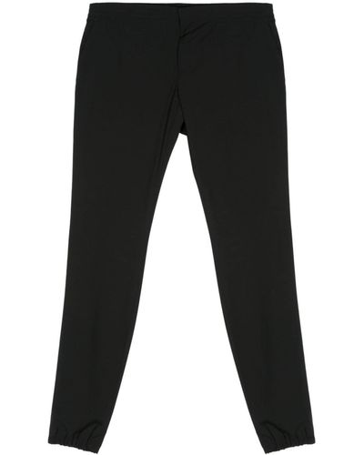 Zegna Wool Tapered Trousers - Black