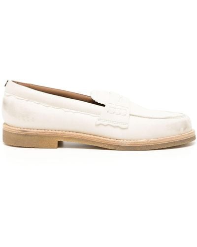 Golden Goose Jerry Leather Penny Loafers - Natural