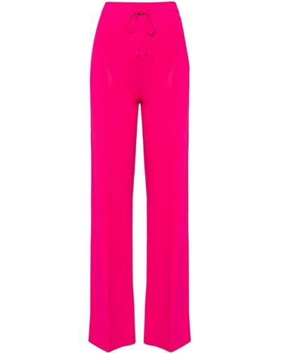 Ermanno Scervino Seam-detail Drawstring Trousers - Pink