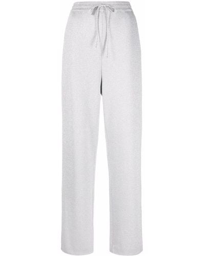 Prada Pantalon de jogging à coupe droite - Blanc