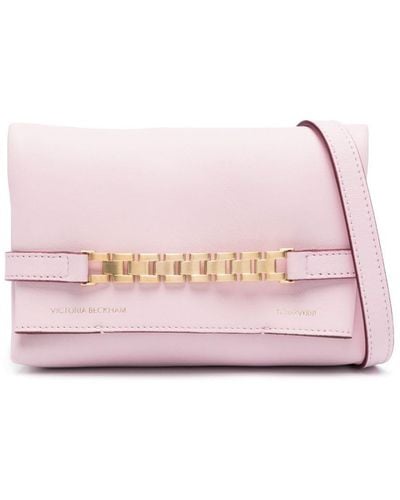 Victoria Beckham Mini Chain Pouch Cross Body Bag - Pink