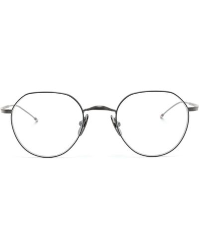 Thom Browne ラウンド眼鏡フレーム - グレー