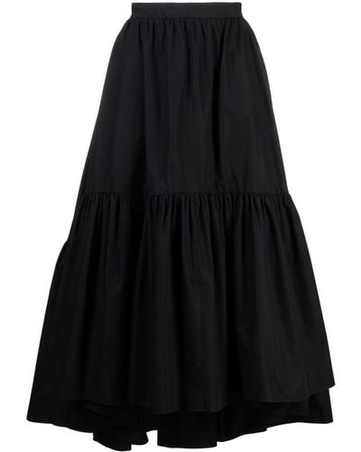 Patou Frill-detail Skirt - Black