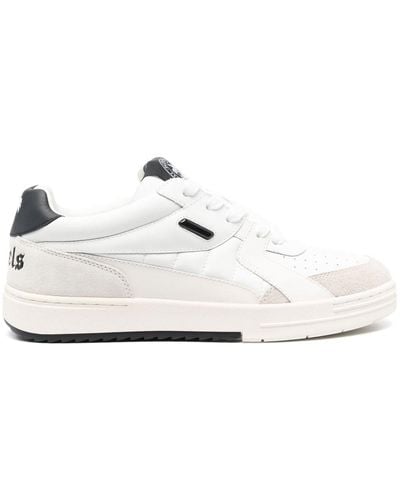 Palm Angels Sneakers Basse University Bianche e Nere - Bianco