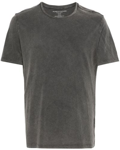 Majestic Filatures T-Shirt aus Bio-Baumwolle - Grau