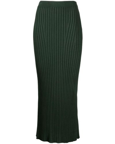 Galvan London Rhea Lounge Tube Skirt - Green