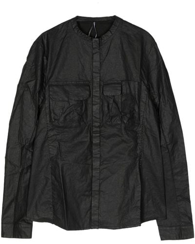 Masnada Long-sleeve Linen Jacket - Black