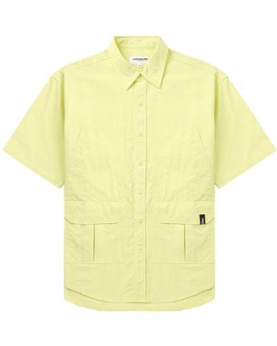 Chocoolate Camisa con parche del logo - Amarillo
